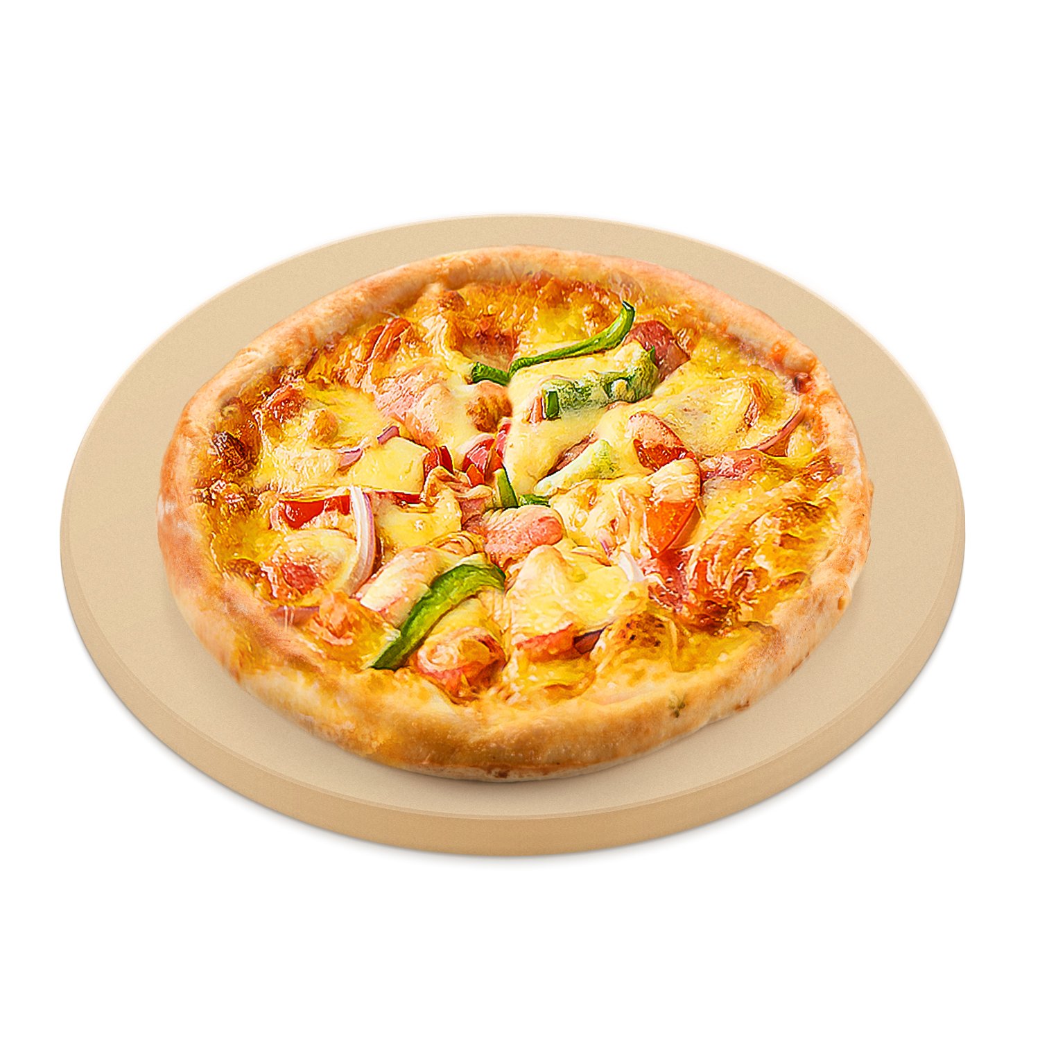 ADIQO 15" Round Food Grade Cordierite Pizza Stone