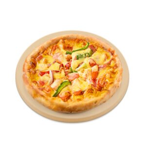 Adiqo 10.25" Round Pizza Stone for Oven and Grill, Small Baking Stone, Durable Cordierite Cooking Stone for Baking Crisp Crust Pizza, Bread