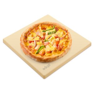 Adiqo 12-Inch Square Food Grade Cordierite Pizza Stone