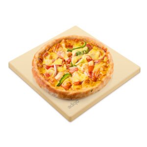 Adiqo 12-Inch Square Food Grade Cordierite Pizza Stone